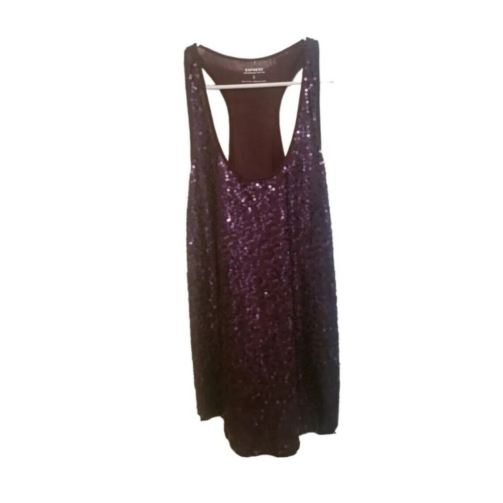 Express tank Top dreamweight purple stretch womens medium
